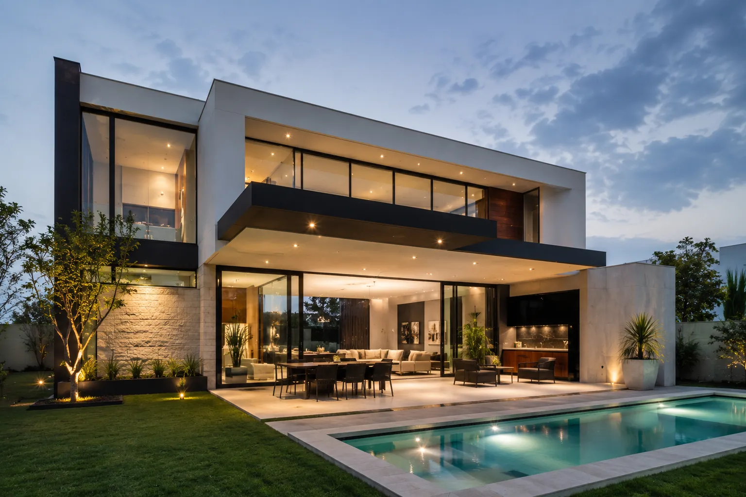 Casa Mirador — Del boceto a la obra: una vivienda contemporánea de líneas puras.